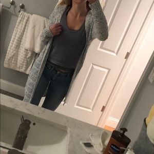 Long Light Blue Cardigan